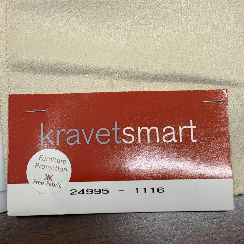 Kravet Smart Fabric‎ Sample Beige Soft Suede Polyester Remnant Crafts - Picture 2 of 4